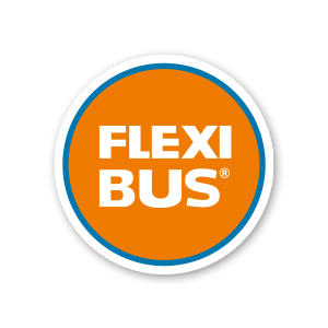 Symbol eines Autos auf orangefarbenem Hintergrund Symbol eines Autos in weißer Farbe auf einem orangefarbenen Hintergrund mit blauer Umrandung.