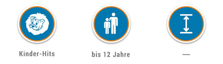 Symbole für Kinderattraktionen Angaben_Trampolin
